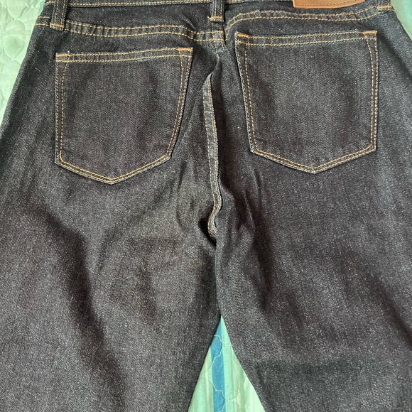 2P LAUREN RALPH LAUREN Womens Blue Zippered Pocketed Straight leg Jeans Petites - Picture 5 of 10